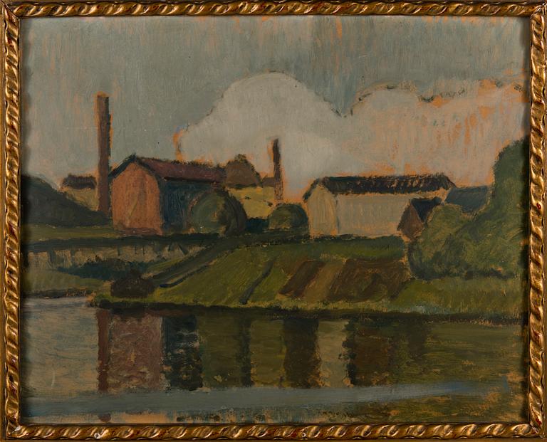 RAGNAR EKELUND, oil on board.