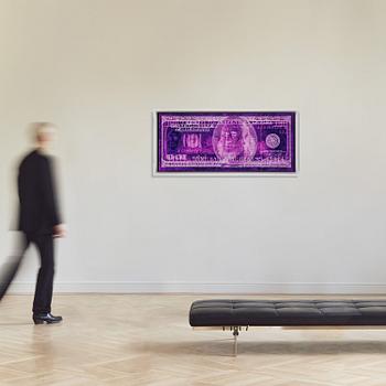 David LaChapelle, "Negative Currency: Fifty Dollar Bill Used As Negative", 1990 - 2008.