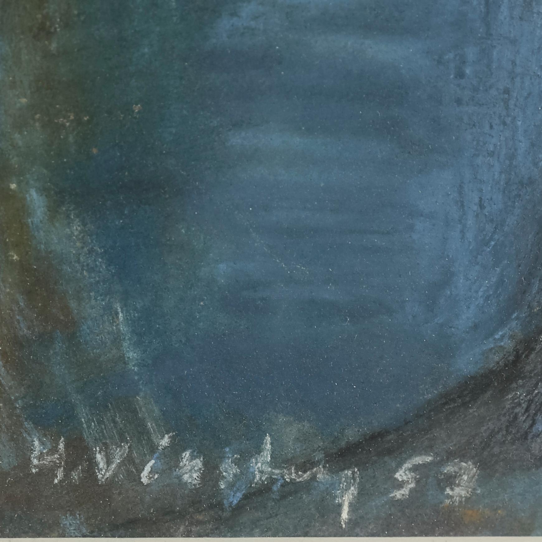 HANS VIKSTEN, Pastell, signerad och daterad -53.