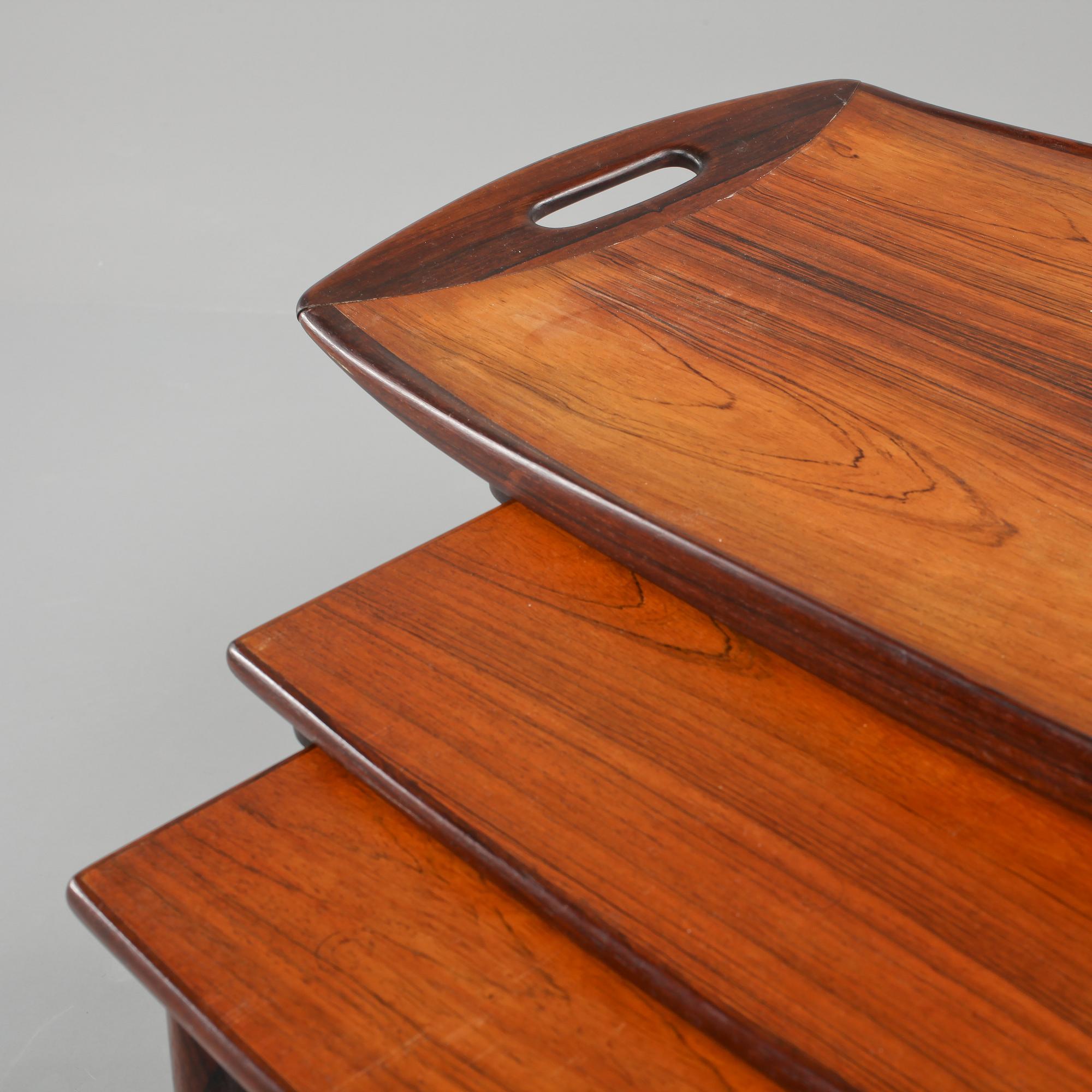 SATSBORD, 3 delar, tillskrivet Jens Harald Quistgaard, 1960/70-tal.