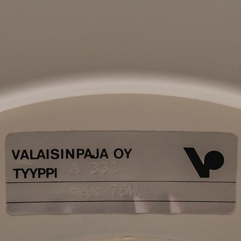 TAKLAMPA, A331 "Bikupa", Alvar Aalto, Valaisinpaja Oy, 1900-talets senare hälft.