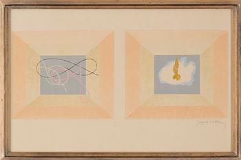 A color litograph JACQUES VILLON, sived.