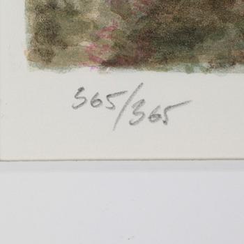 GUNNAR "GEBBE" BJÖRKMAN, färglitografi, signerad och numrerad 365/365.