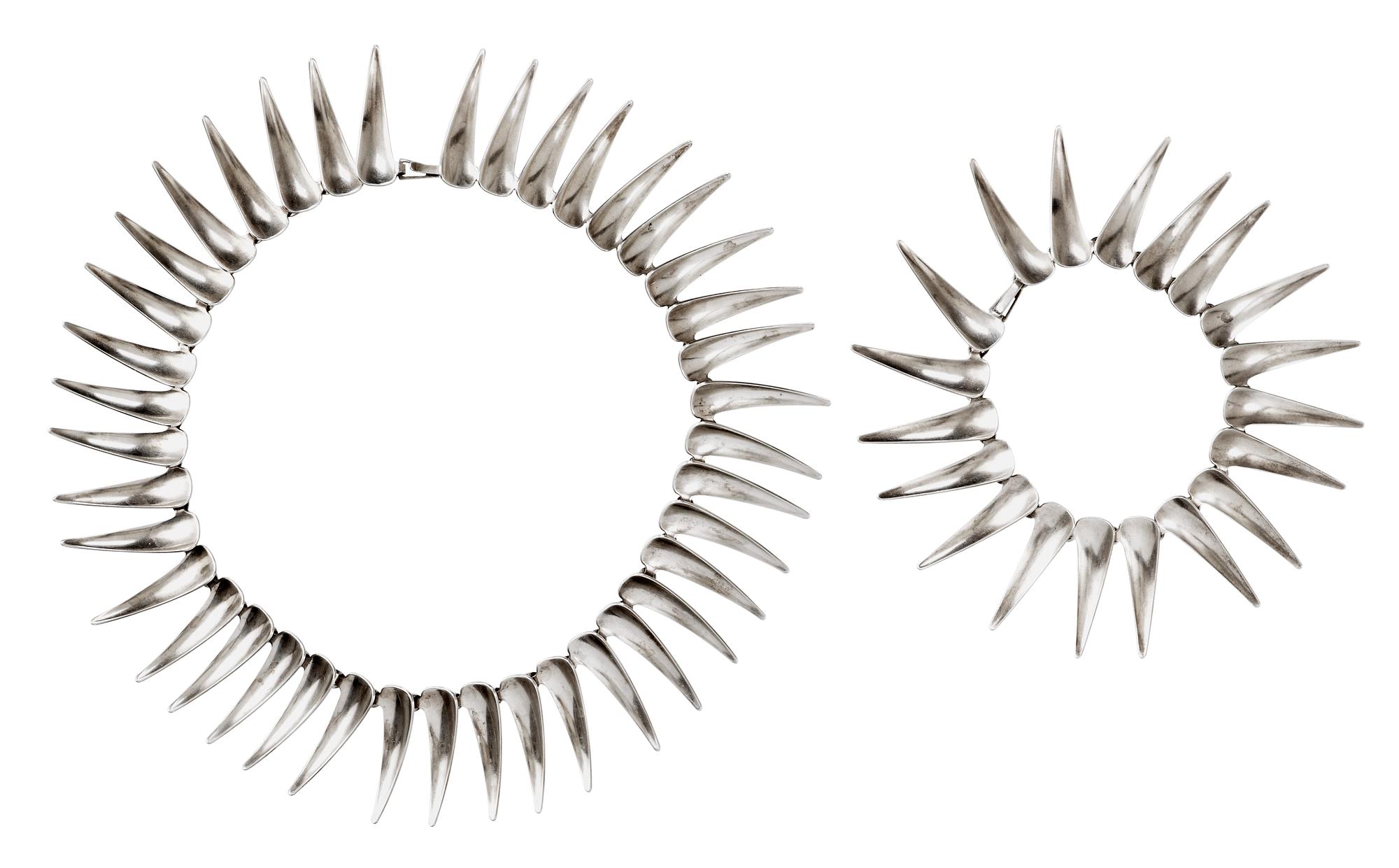 ATELIER BORGILA, collier och armband,  Stockholm 1956 och 1958,