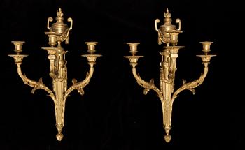APPLIQUER, ETT PAR, Louis XVI-stil, Frankrike, 1800-tal.