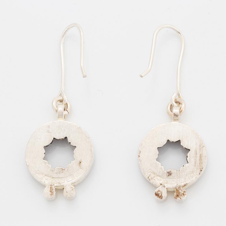 Jorma Laine, A pair of earrings in silver.