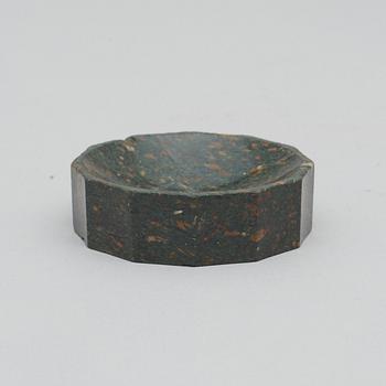 A Swedish early 19th century porphyry salt.