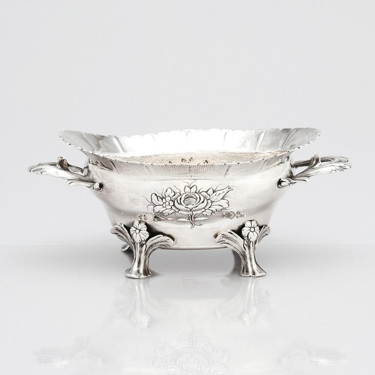 Simson Ryberg, konfektskål, silver, Stockholm 1791.