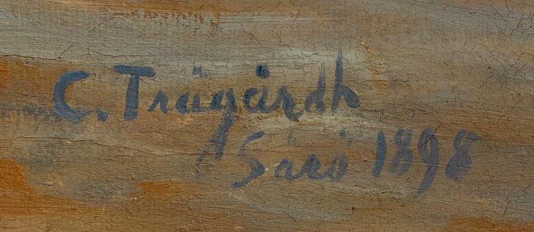 Carl Trägårdh, oil on canvas signed and dated Särö 1895.
