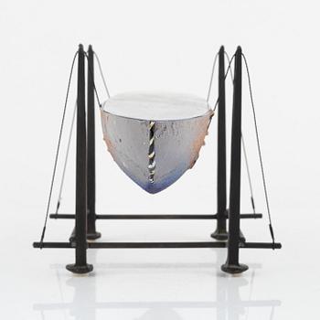 Bertil Vallien, unik skulptur, båt,  Kosta Boda.