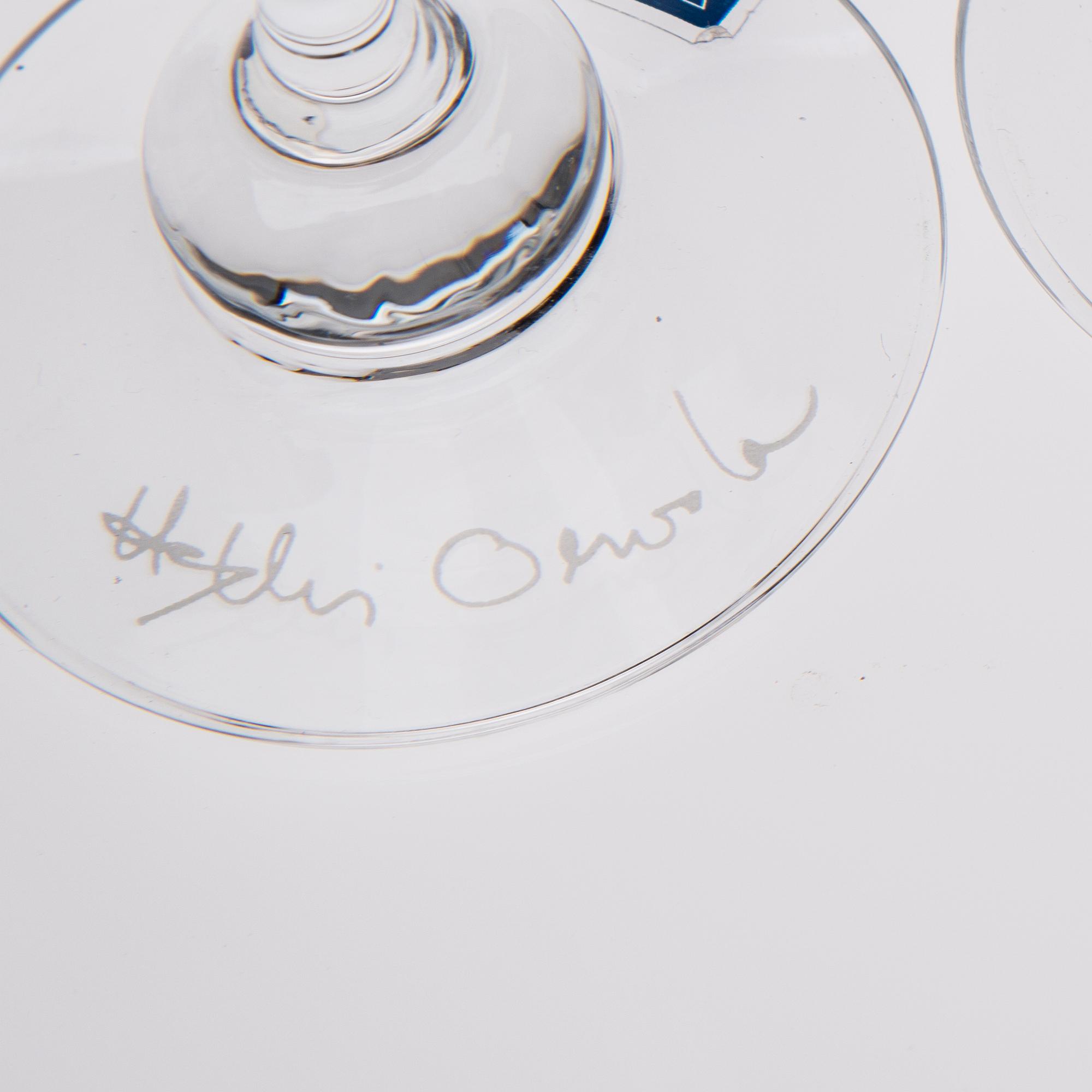 GLASSERVIS, 24 st + 9 st, bl a "Aurora", Heikki Orvola, Iittala, 1900-talets slut.