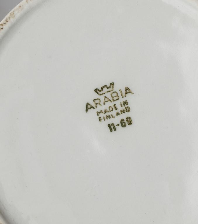 BURKAR, 8 st, porslin, Arabia, Finland, 1900-talets andra hälft.