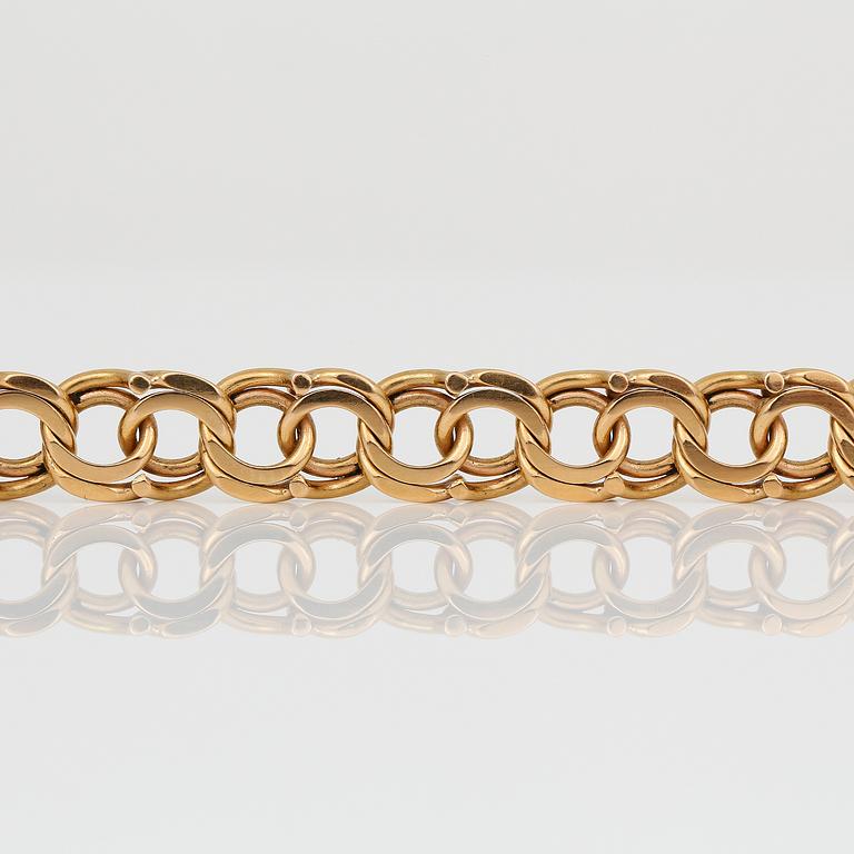 ARMBAND, 18K guld. Vikt ca 21,95 g.