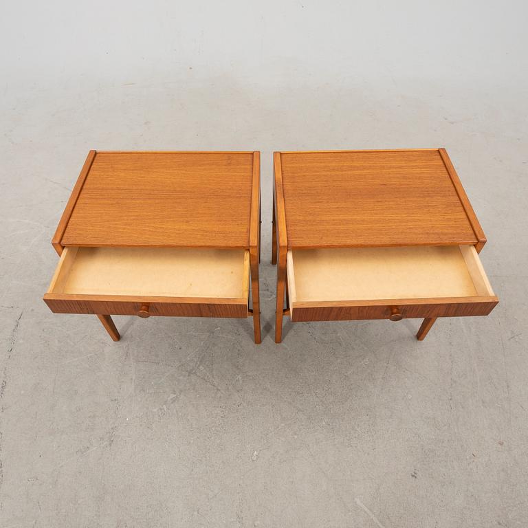 Sängbord, ett par, 1950/60-tal.