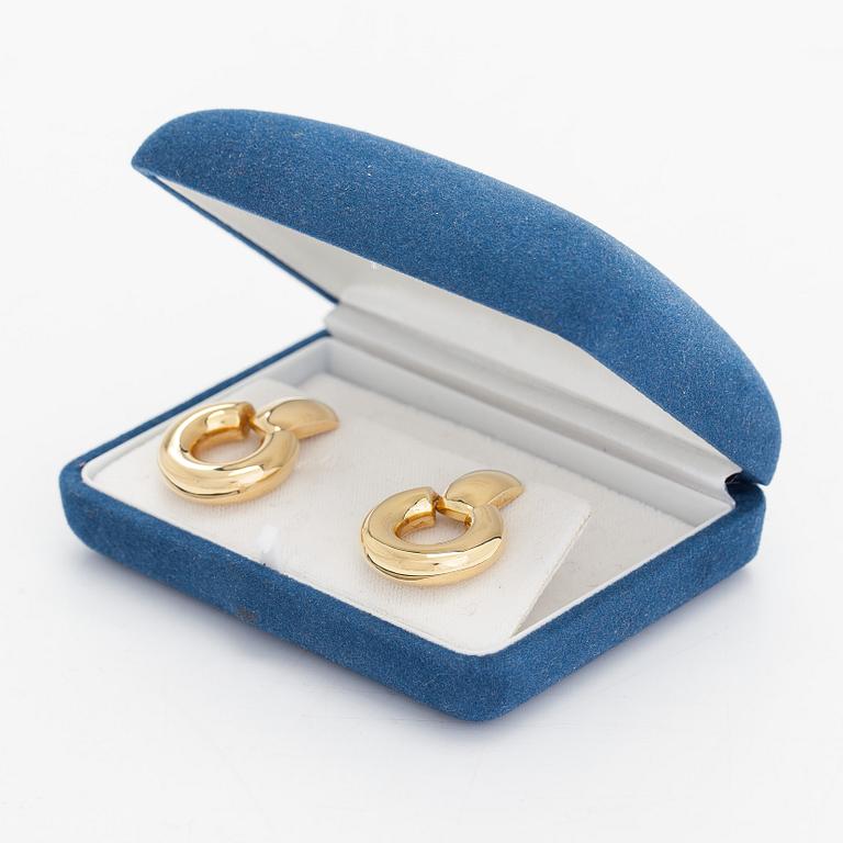 Örhängen, 18K guld. Finska importstämplar.