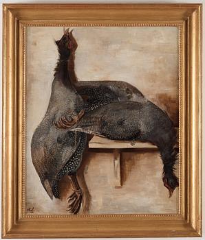 Otte Sköld, "Pärlhöns" (Guinea fowl).