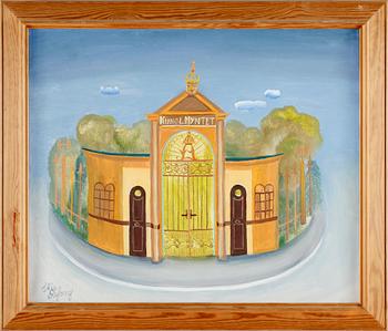 ELIS RYBERG, olja på duk. Sign.