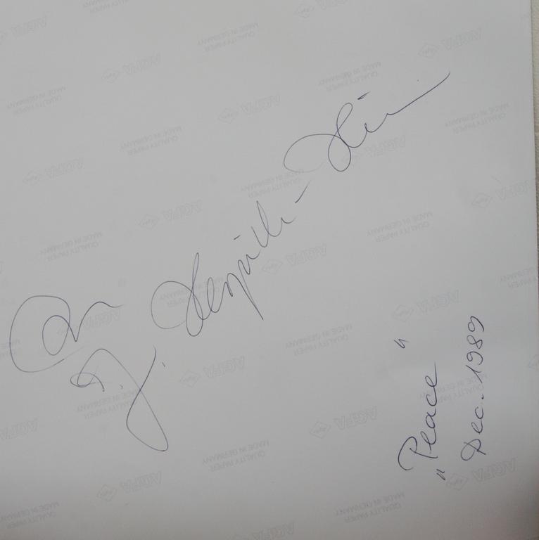 JANINE D HERPICH-HIRN, fotografi, sign, Dec 1989.