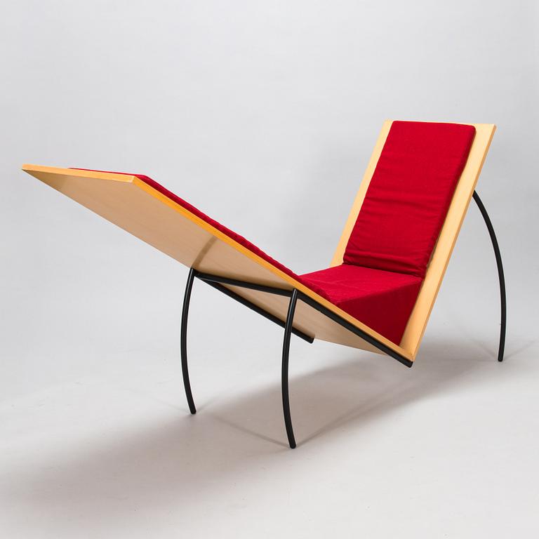 Anne Jaakkola, prototyp fåtölj, Kawase Mokko 1993.