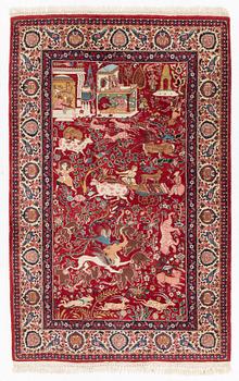 An oriental rug, c. 200 x 125 cm.