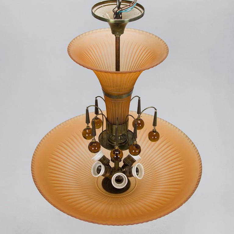 Harald Notini, taklampa, Arvid Böhlmarks Lampfabrik, 1930-tal.