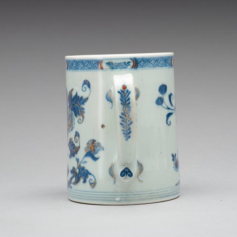 A blue and white jug, Qing dynasty, Qianlong (1736-95).