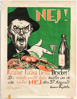 Albert Engström, “No! Crayfish demand these beverages.”.