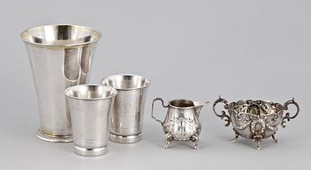 PARTI SILVER, 5 delar, vikt 409 g.