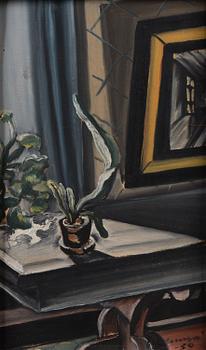 VILHO LAMPI, CACTUS BY THE WINDOW.