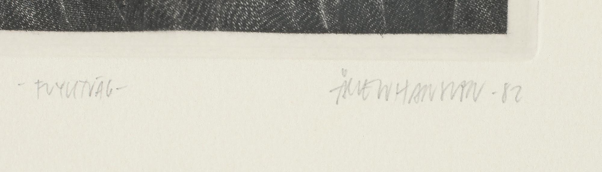 ÅKE JOHANSSON, kopparstick, signerad, daterad-82 och numrerad 67/185.