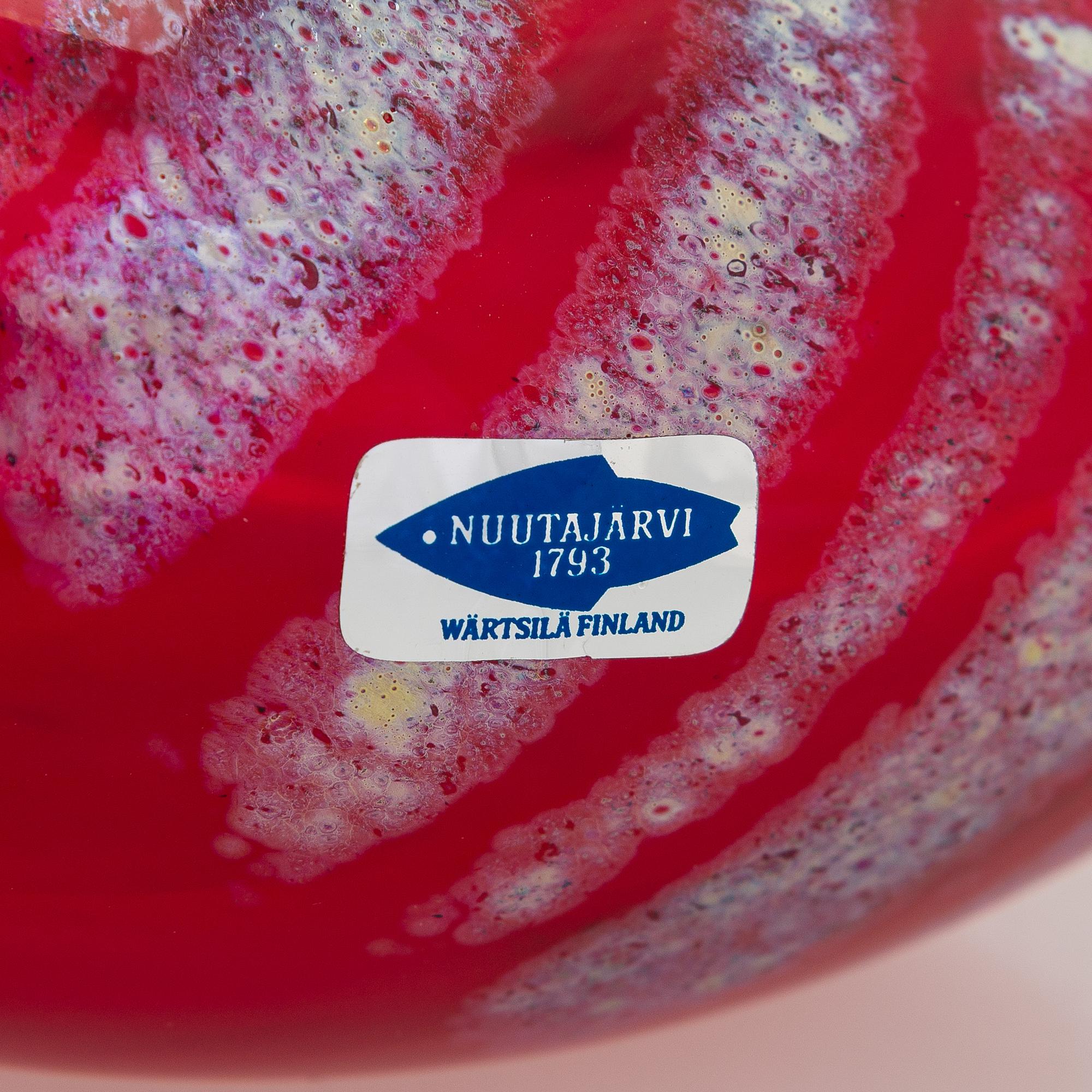 Oiva Toikka, a 'Fire bird' glass bird, signed and numbered O. Toikka Nuutajärvi 12/500.