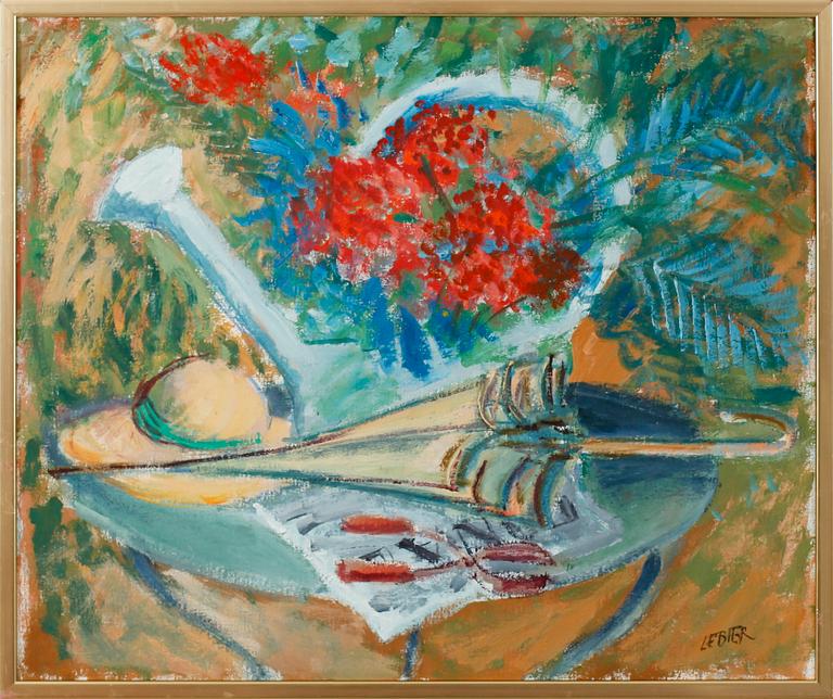 DANIEL LEBIER, olja på duk, signerad.