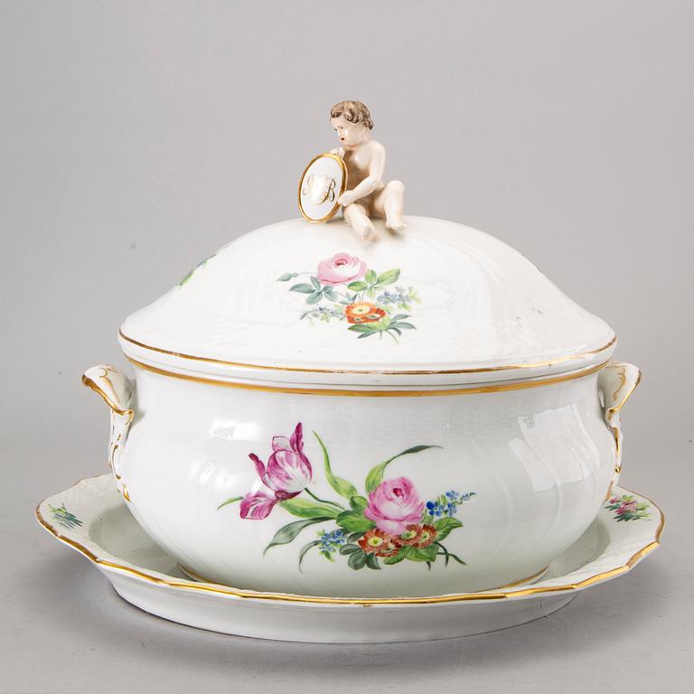 TERRIN samt FAT, "Sachsisk blomst", Royal Copenhagen.