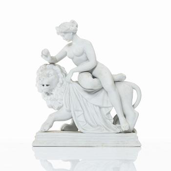 A biscuit porcelain figurine, 20th Century.