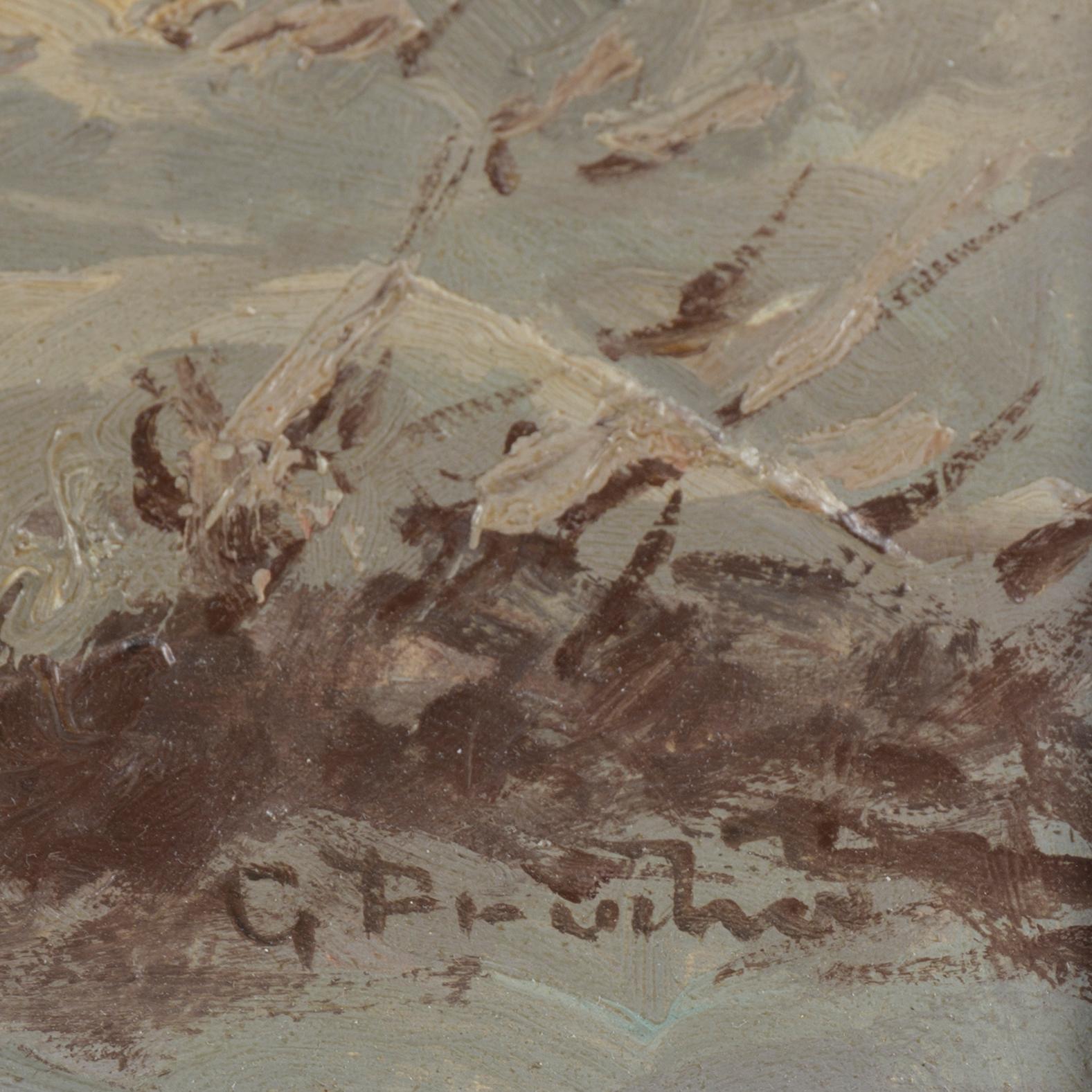 GUSTAV PRUCHA, olja på duk, signerad.