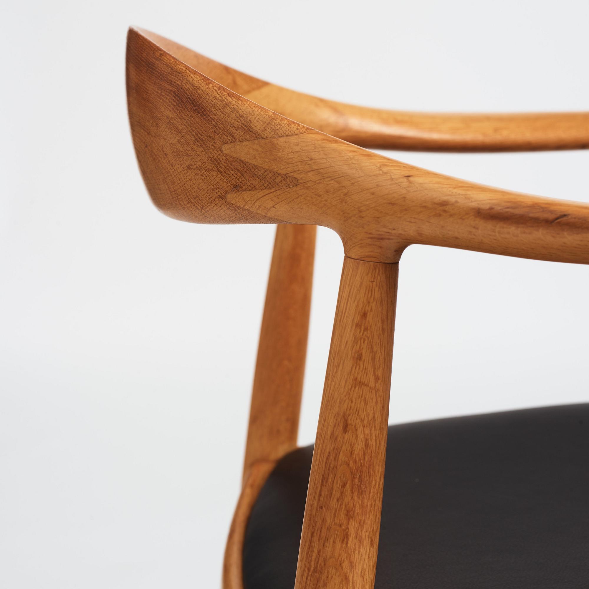Hans J. Wegner, stolar, "The Chair" ett par, JH-503, Johannes Hansen, Danmark 1950-60-tal.