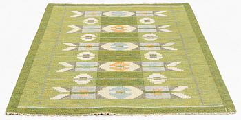 Ingegerd Silow, a carpet, flat weave, 200 x 135 cm, signerad IS.