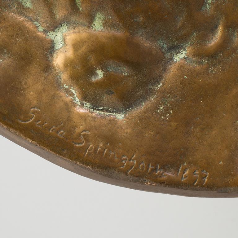 GERDA SPRINCHORN, bronze signed and dated 1897.