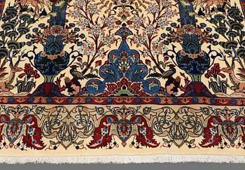 A CARPET, Figural Kashmar, around 300 x 195 cm.