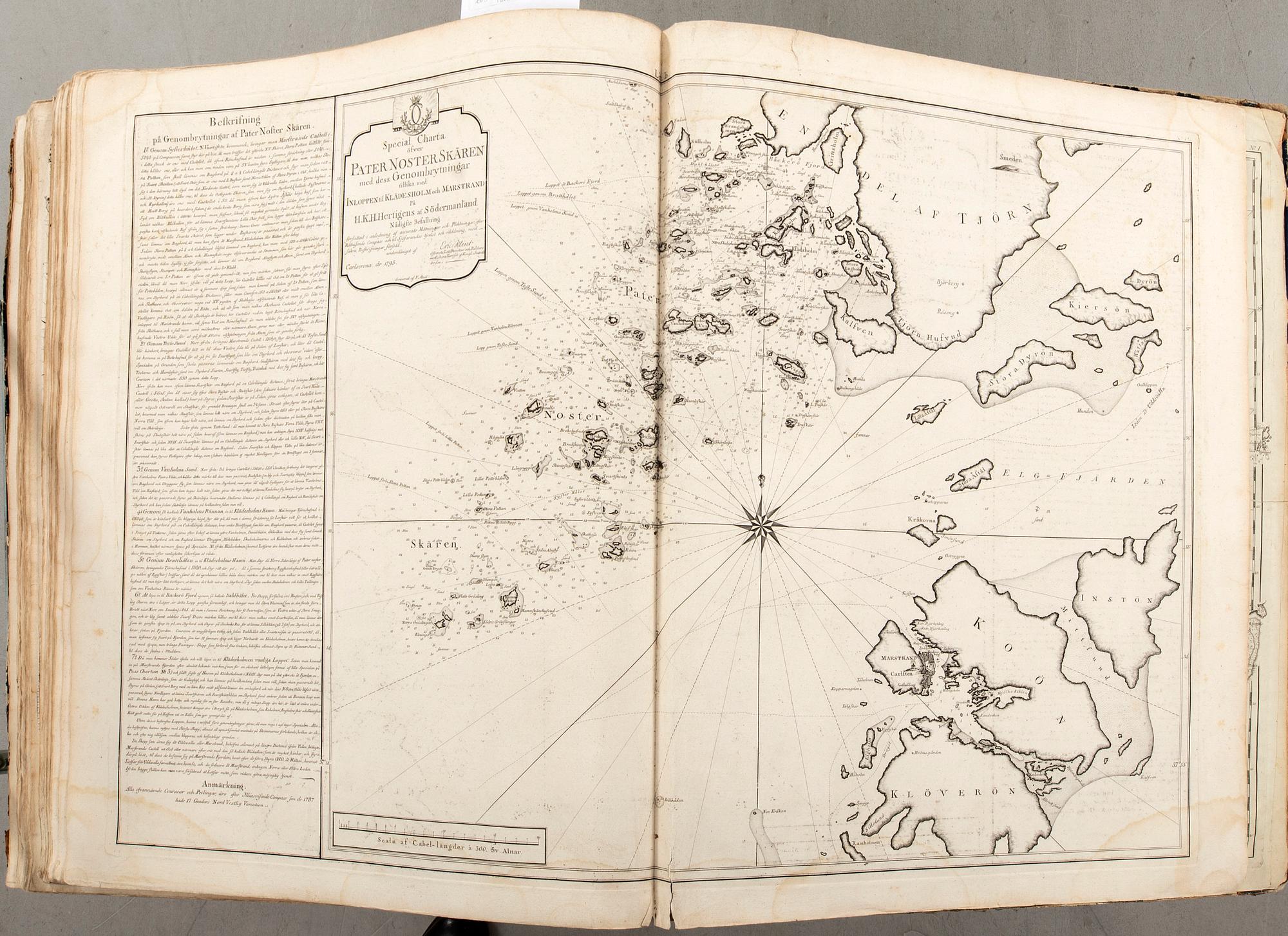 Gustaf af Klint, book, "Sweden's Maritime Atlas", 1797-1815.