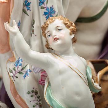 FIGURGRUPP, porslin. Berlin, 1800-talet slut.