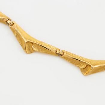 Zoltan Popovits, necklace, 18k gold, for Lapponia, Finland 1996.