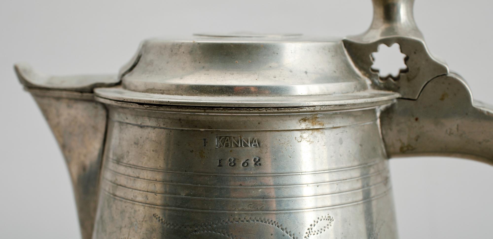 STOP, tenn, Gösta Otto Ekström, Örebro 1862.