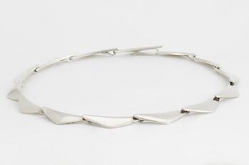 BENT GABRIELSEN, a sterling silver 'Peak' necklace from Georg Jensen.