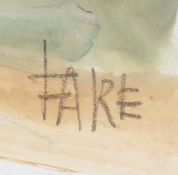 FARE, LEOPOLD. Gouache. Sign.