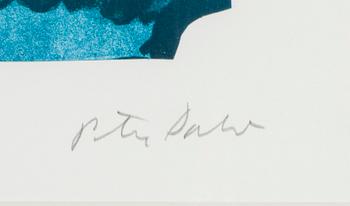PETER DAHL, färglitografi, signerad.
