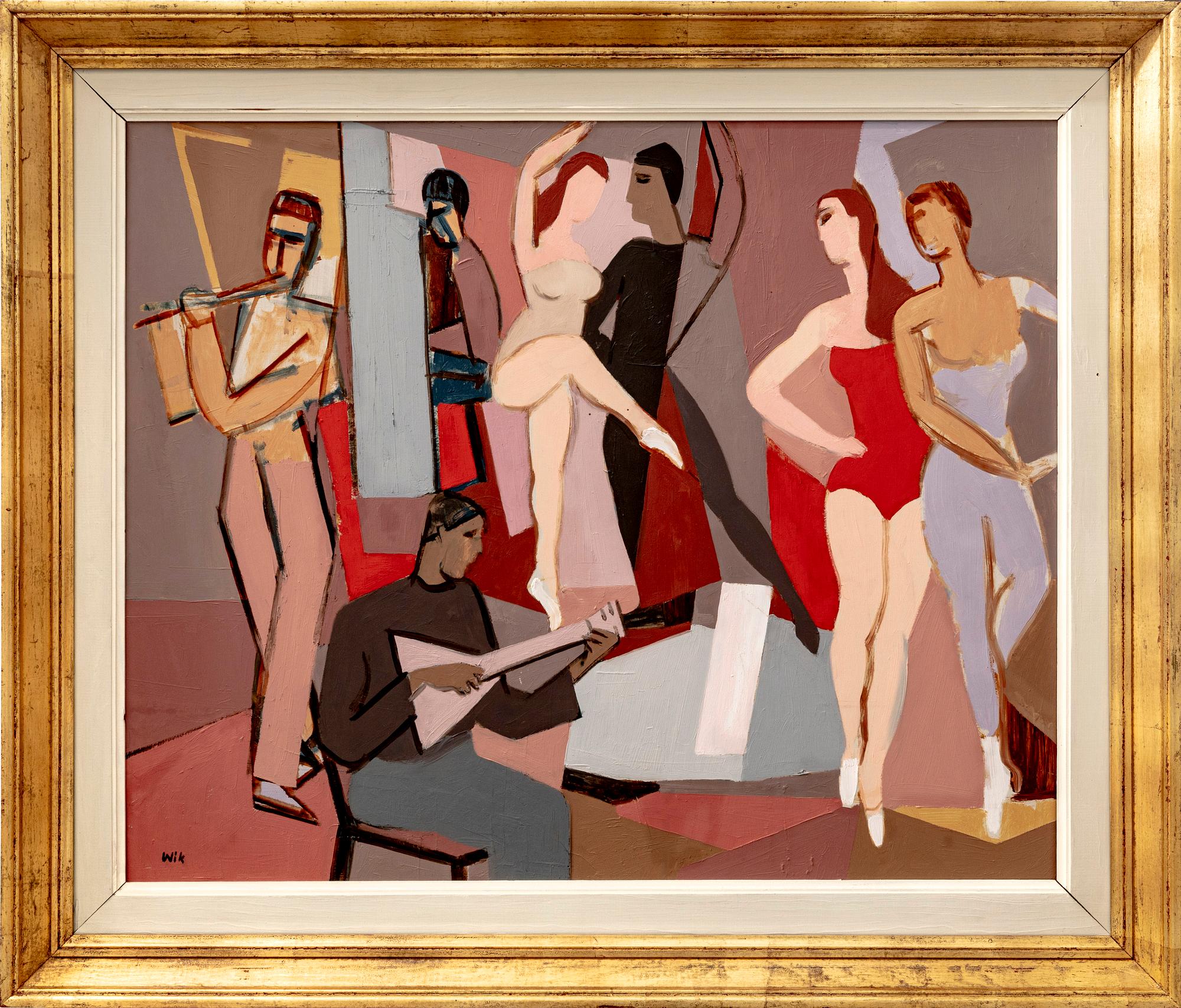 Wilhelm Wik,  oil on panel signed.