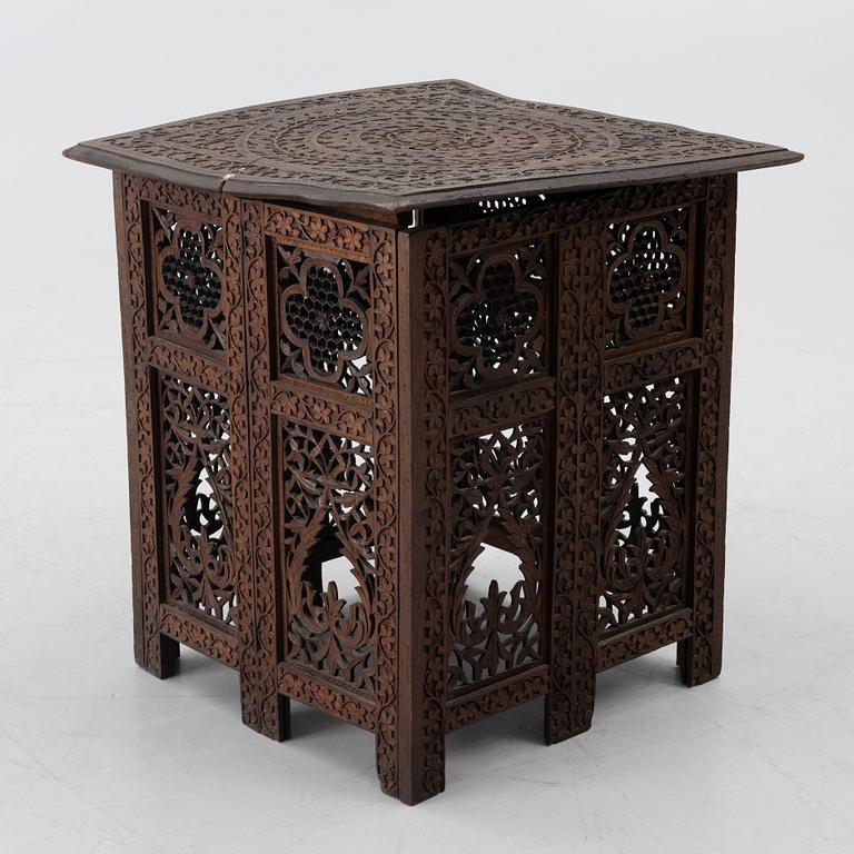An Anglo-Indian hardwood folding Table, North India, circa 1880. .