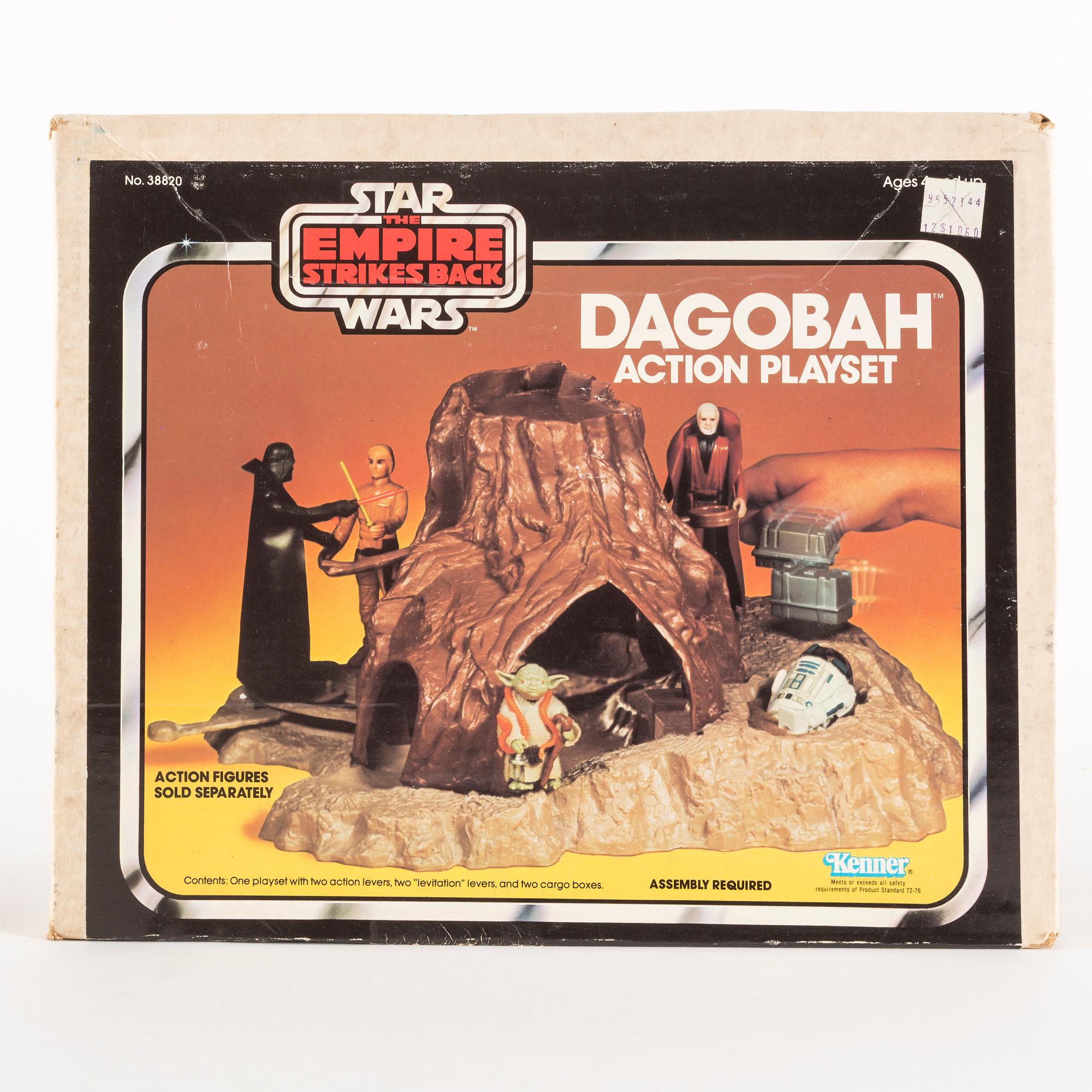 STAR WARS, 3 stycken playsets i kartonger, 1970/80-tal.