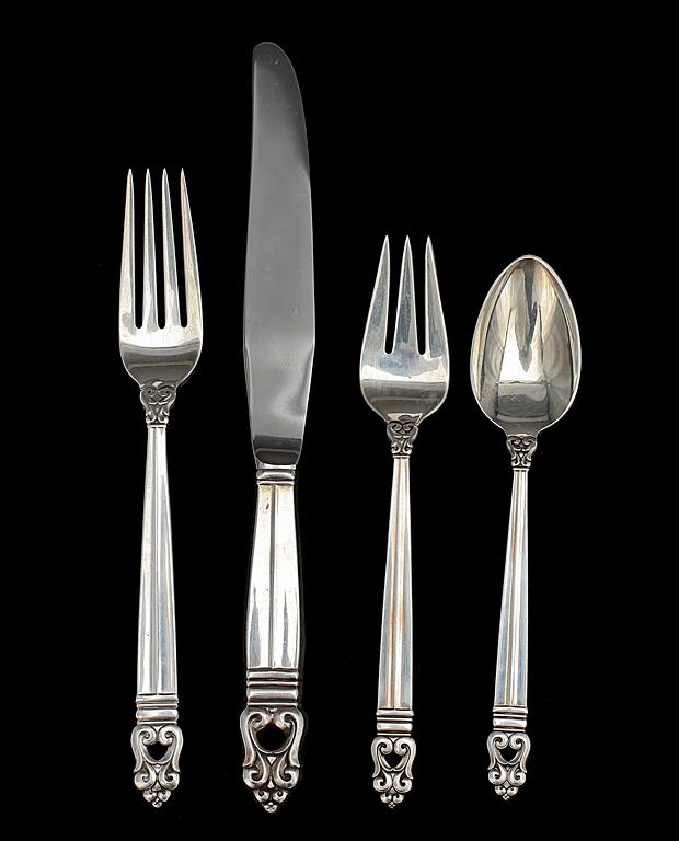 BESTICK, 4 delar, sterlingsilver, Royal Danish, 1900-tal. Tot vikt ca 143g.